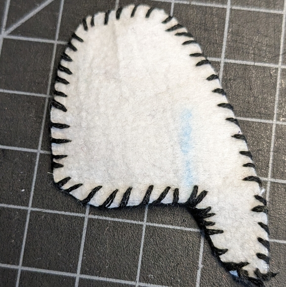 *free w/ 15$ bundle* Custom Grey Cat Patch - Picture 3 of 3